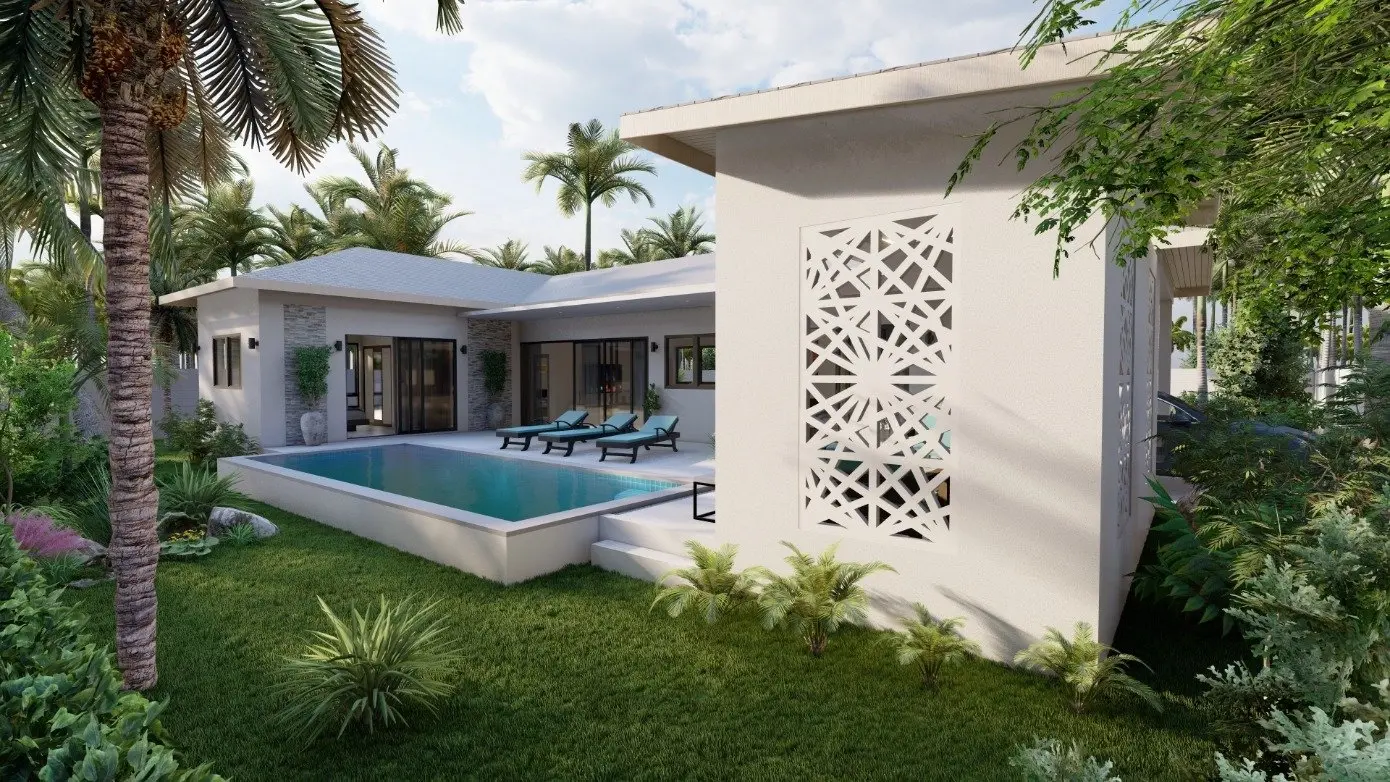 3-5 Bedroom Pool Villas Near Lamai Center