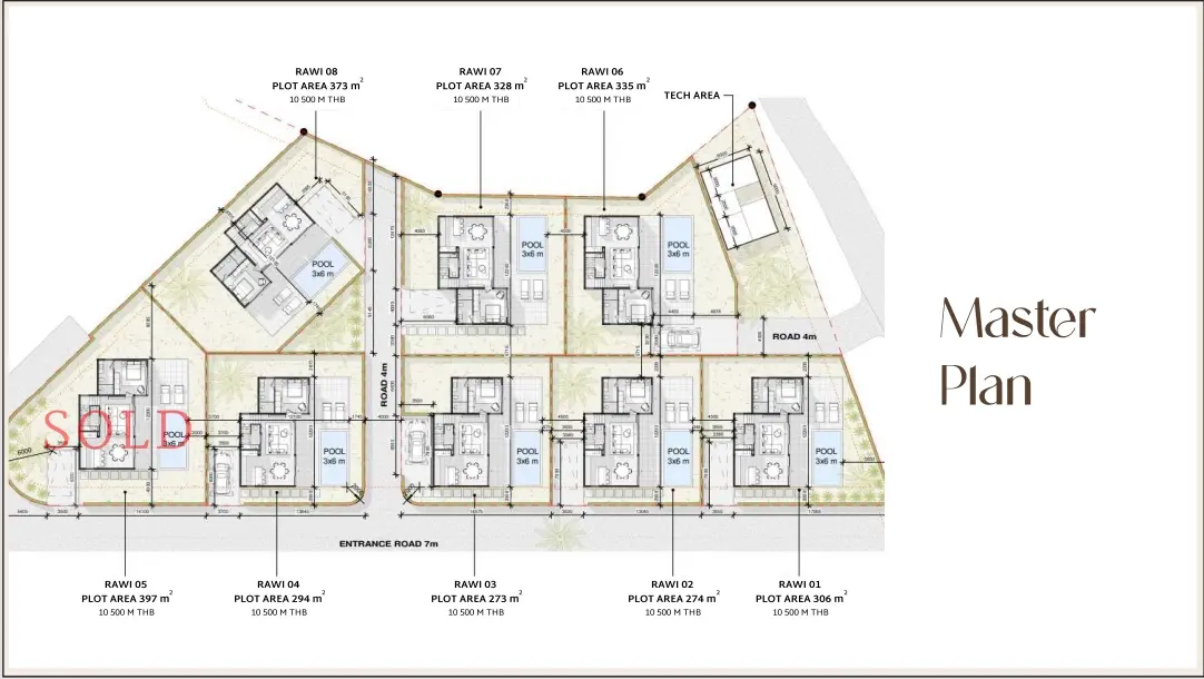 Villa élégante de 3 chambres à Chaweng