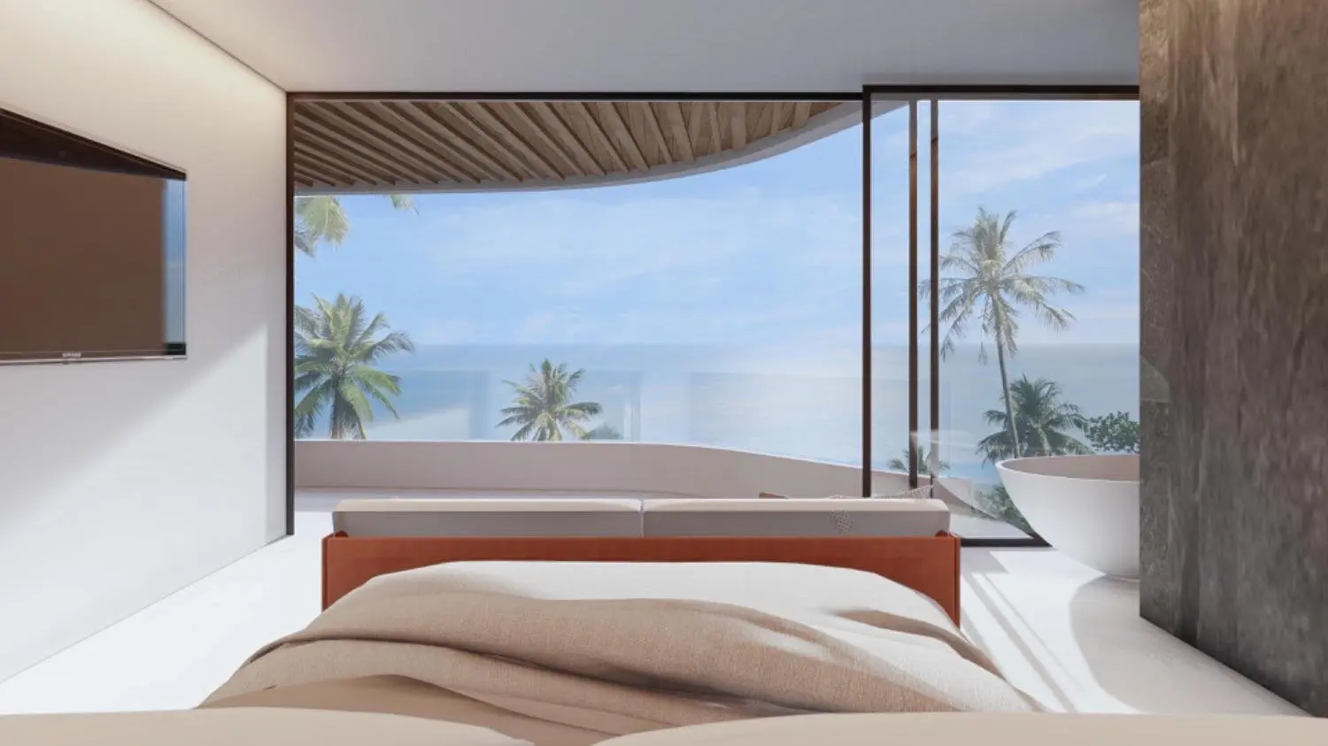 4 Bedrooms Sea View Villa in Bangpor Samui