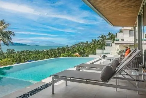 Villa de 5 chambres avec vue sur la mer à Bangpor Koh Samui