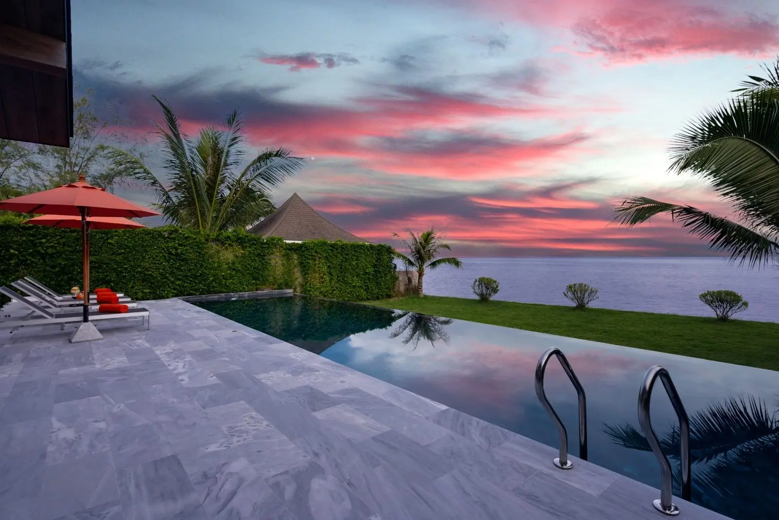 Villa de plage avec piscine de 5 chambres à Bangkao