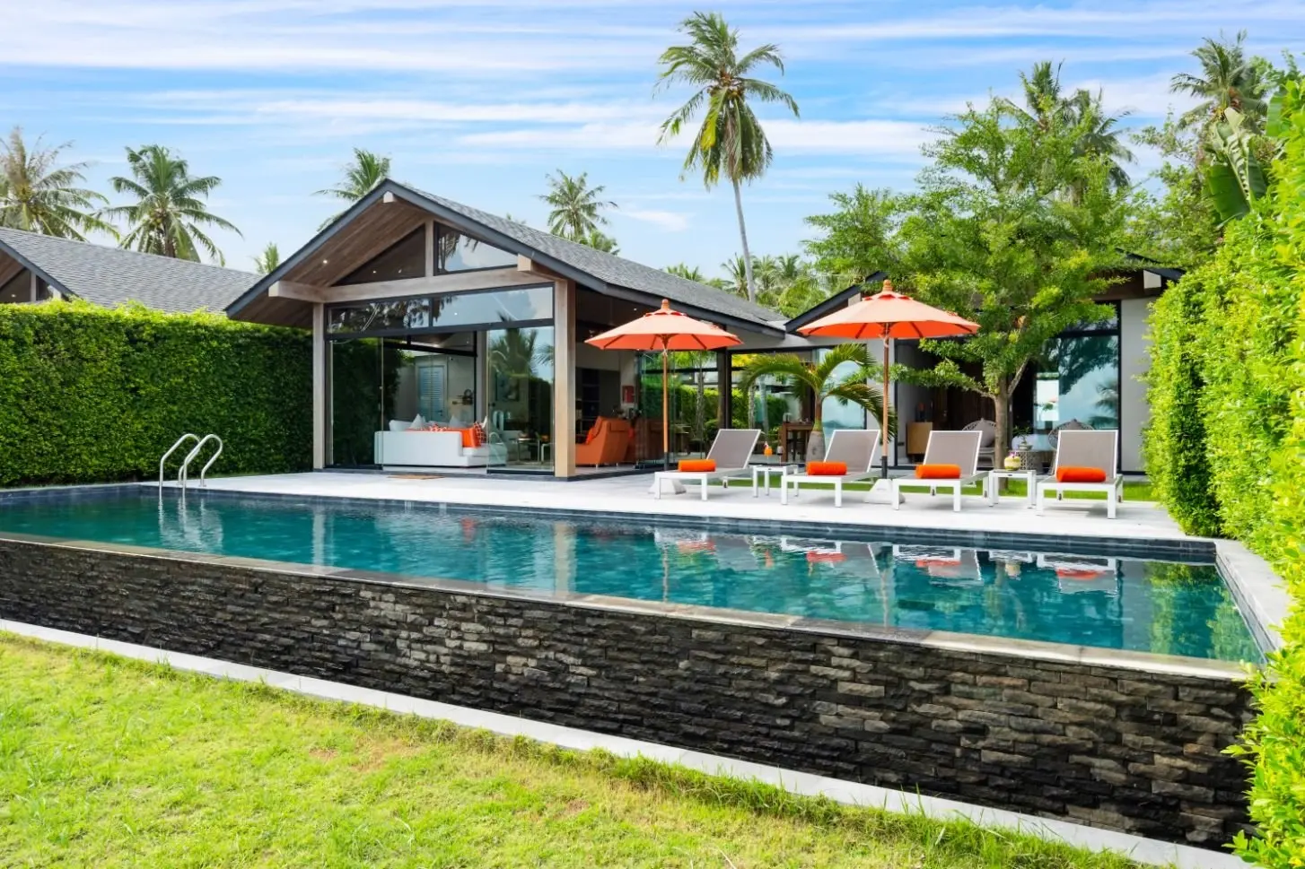 Villa de plage avec piscine de 5 chambres à Bangkao