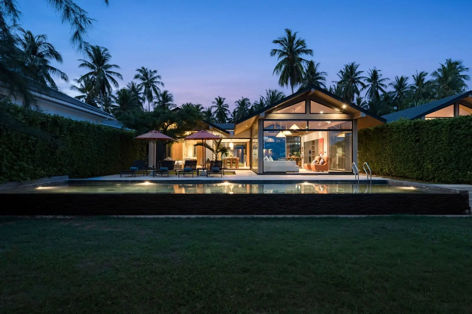 Villa de plage avec piscine de 5 chambres à Bangkao