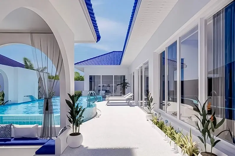 Villa avec 3-4 chambres et piscine à Taling Ngam Koh Samui Propriété à titre gratuit