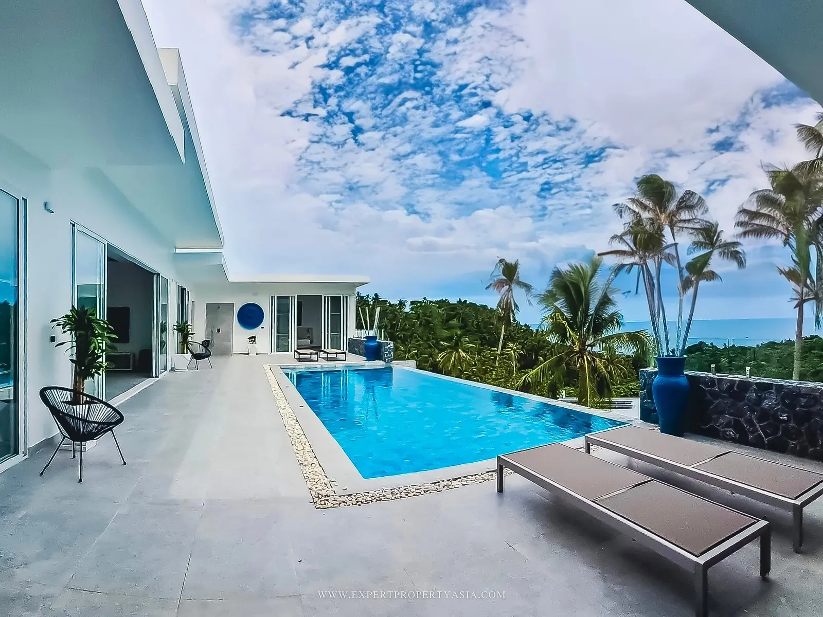 Villa de 4 chambres avec vue sur la mer à Lamai Koh Samui LOCATION