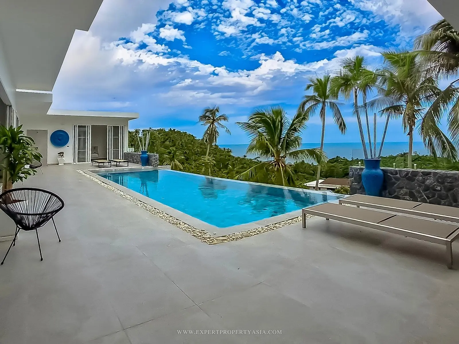 Villa de 4 chambres avec vue sur la mer à Lamai Koh Samui LOCATION