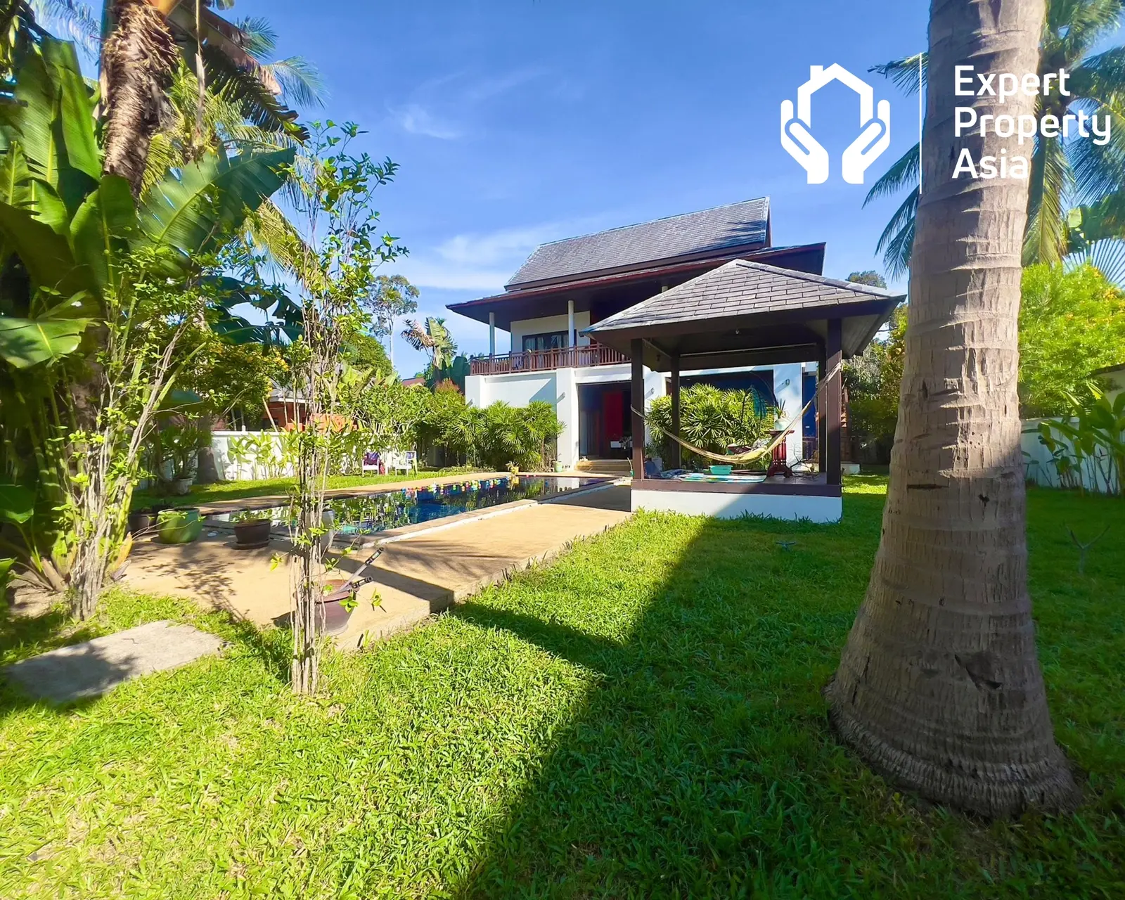 Villa de jardin avec piscine 3 chambres près de la plage à Maenam, Koh Samui “Propriété libre”