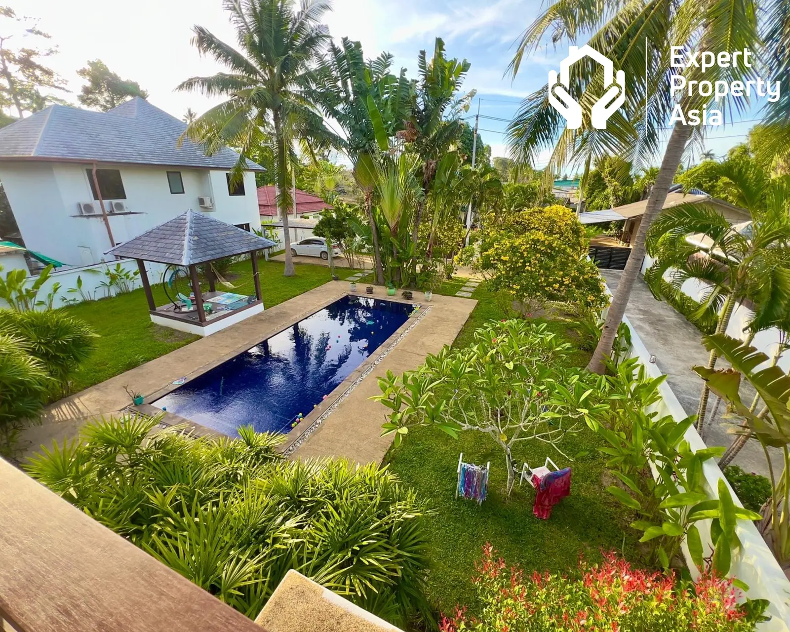 Villa de jardin avec piscine 3 chambres près de la plage à Maenam, Koh Samui “Propriété libre”