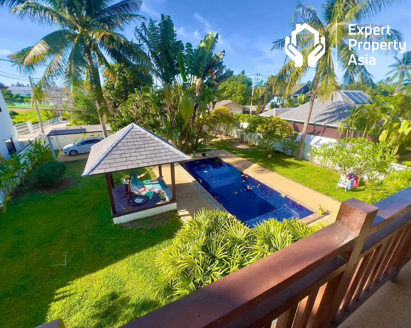 Villa de jardin avec piscine 3 chambres près de la plage à Maenam, Koh Samui “Propriété libre”