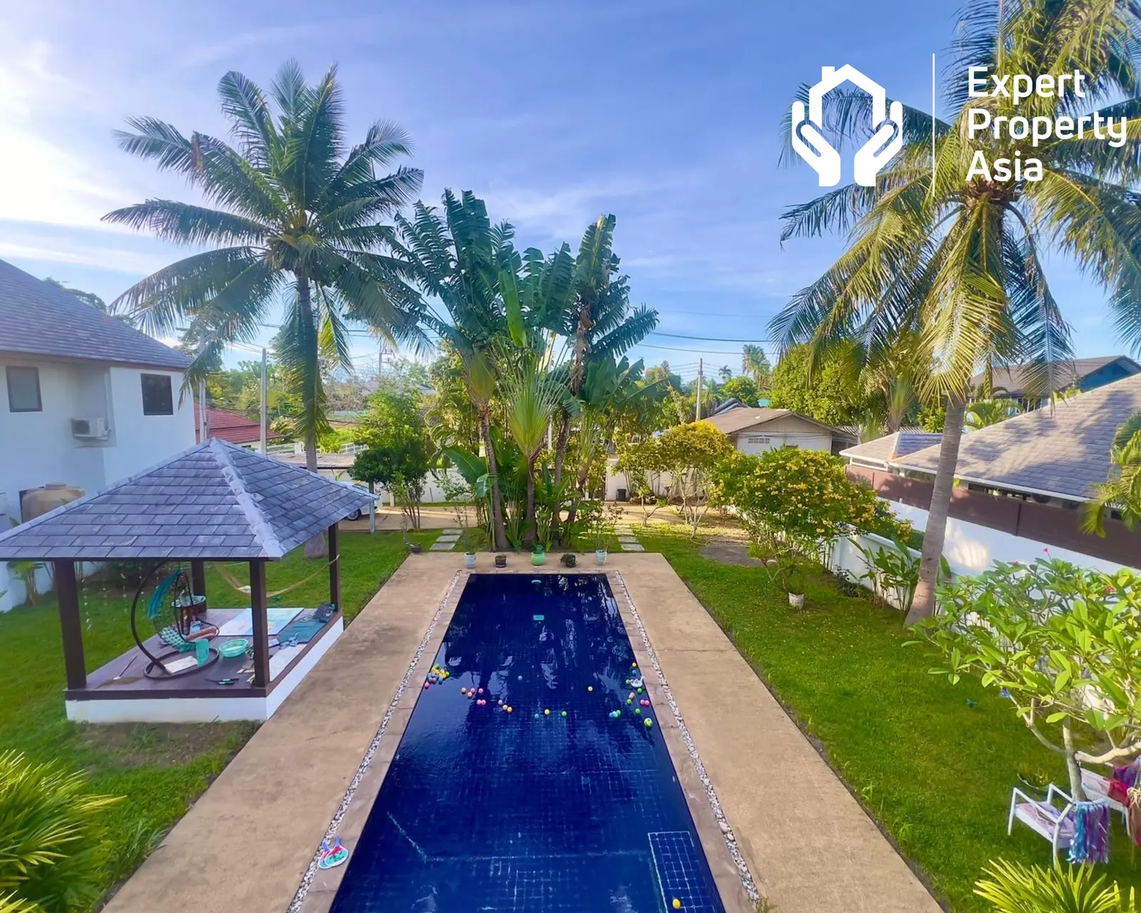 Villa de jardin avec piscine 3 chambres près de la plage à Maenam, Koh Samui “Propriété libre”