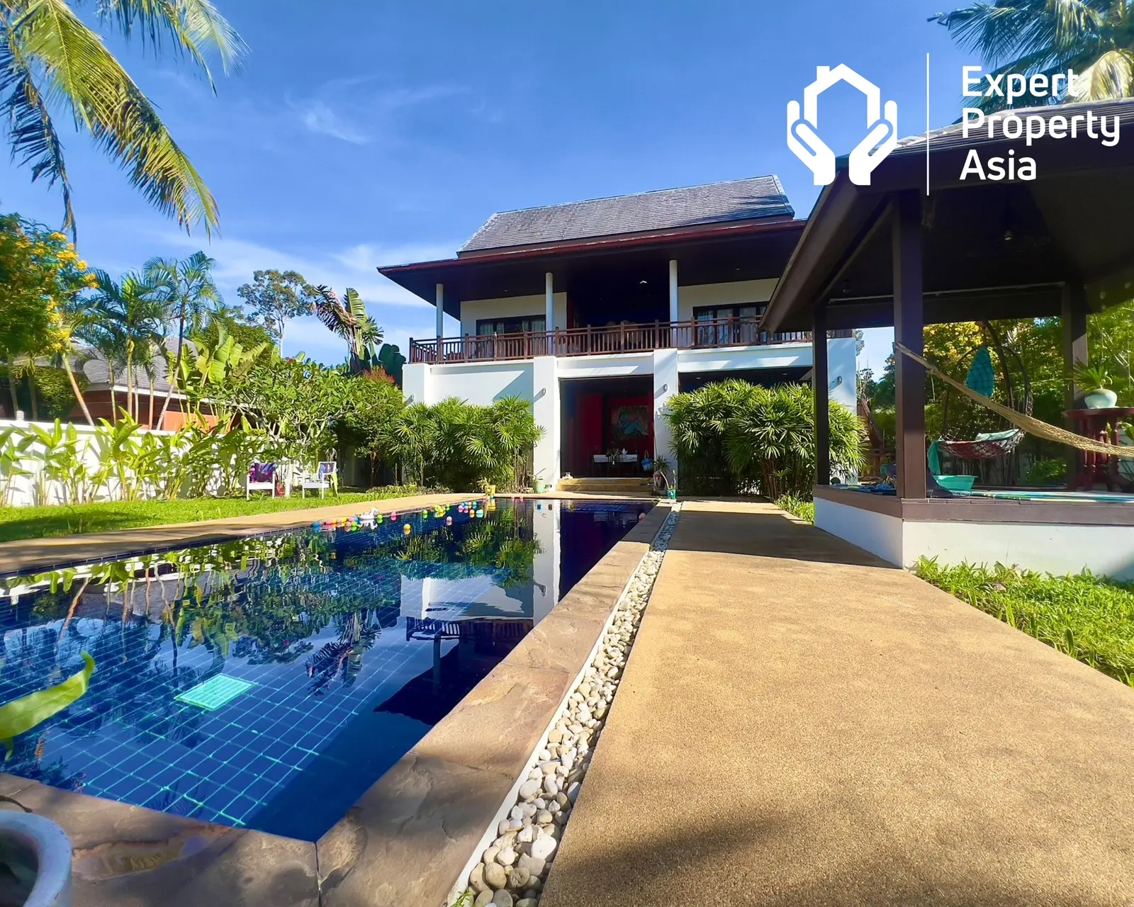 Villa de jardin avec piscine 3 chambres près de la plage à Maenam, Koh Samui “Propriété libre”