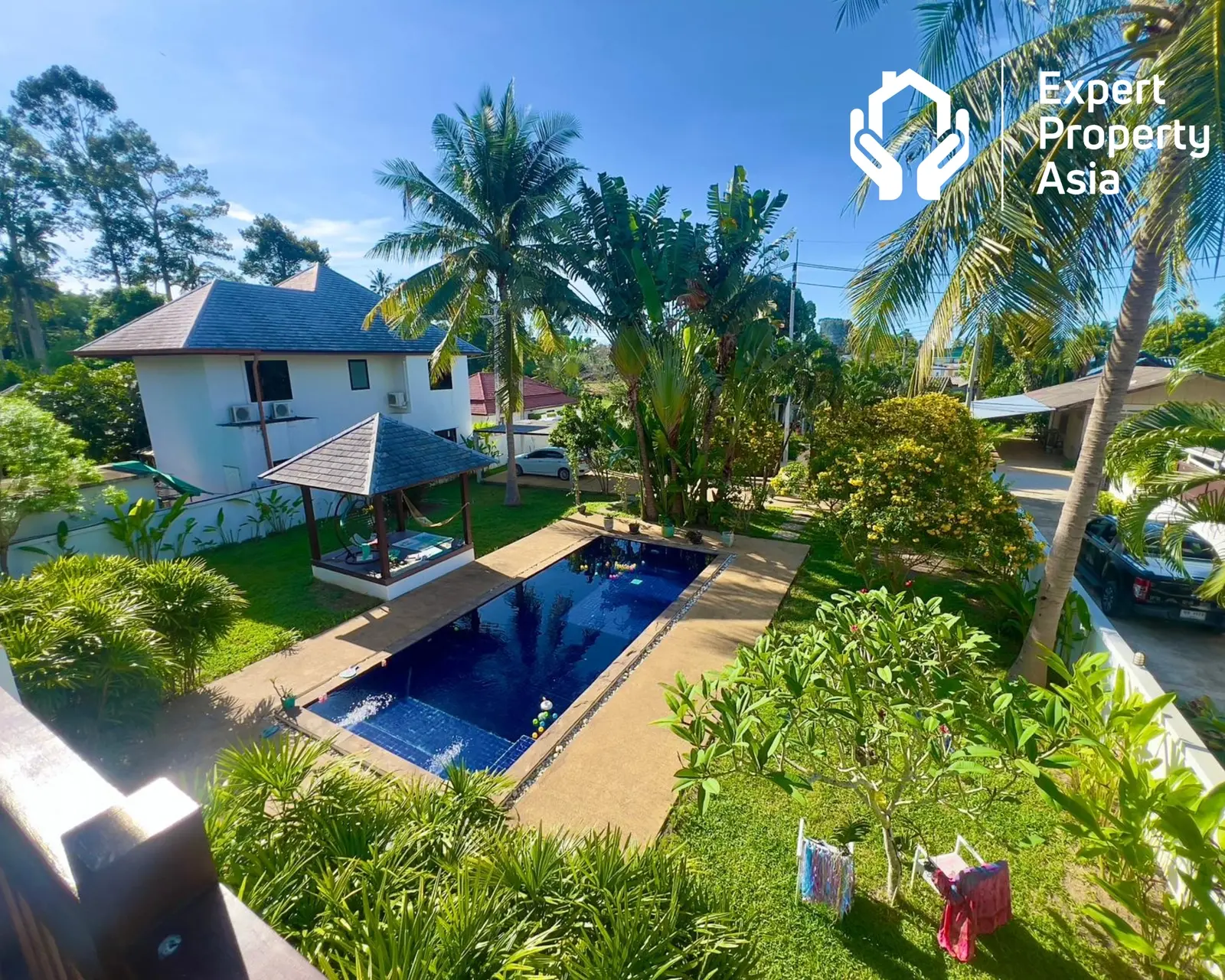 Villa de jardin avec piscine 3 chambres près de la plage à Maenam, Koh Samui “Propriété libre”