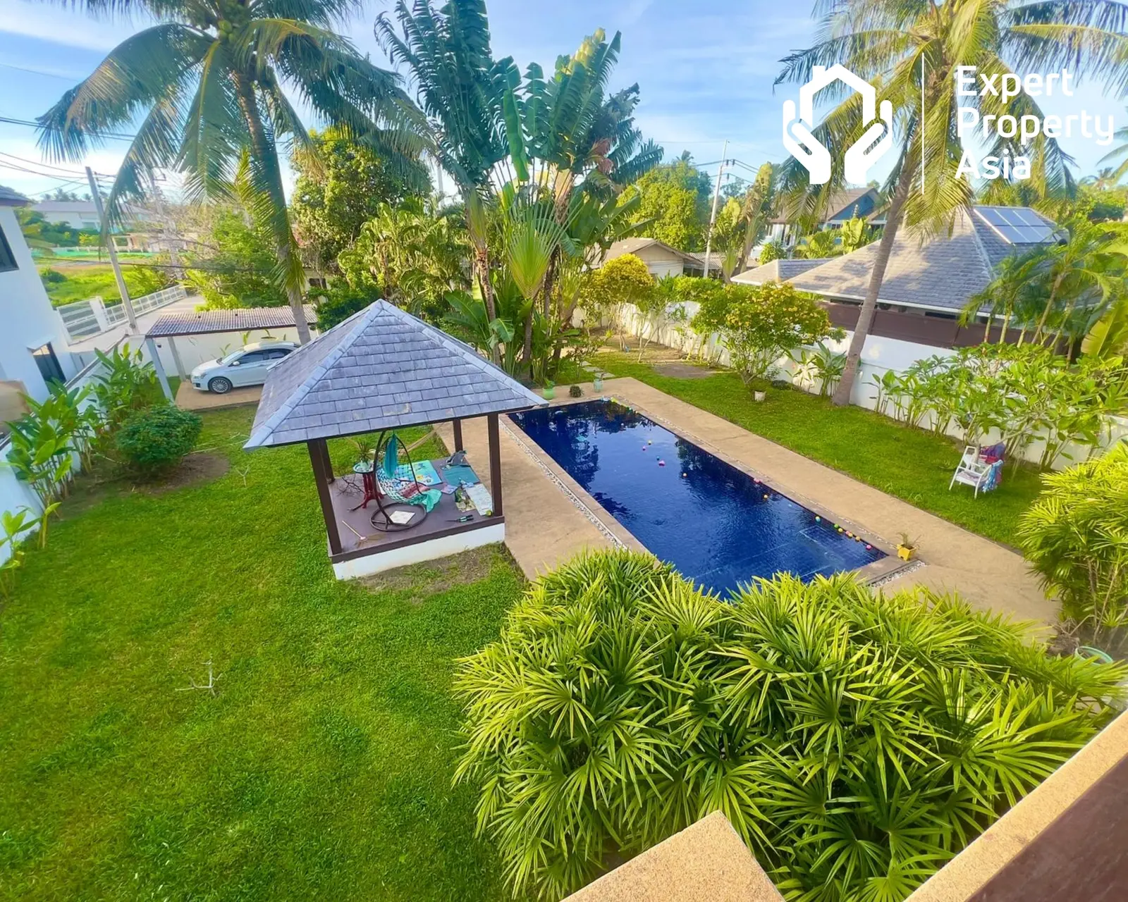 Villa de jardin avec piscine 3 chambres près de la plage à Maenam, Koh Samui “Propriété libre”