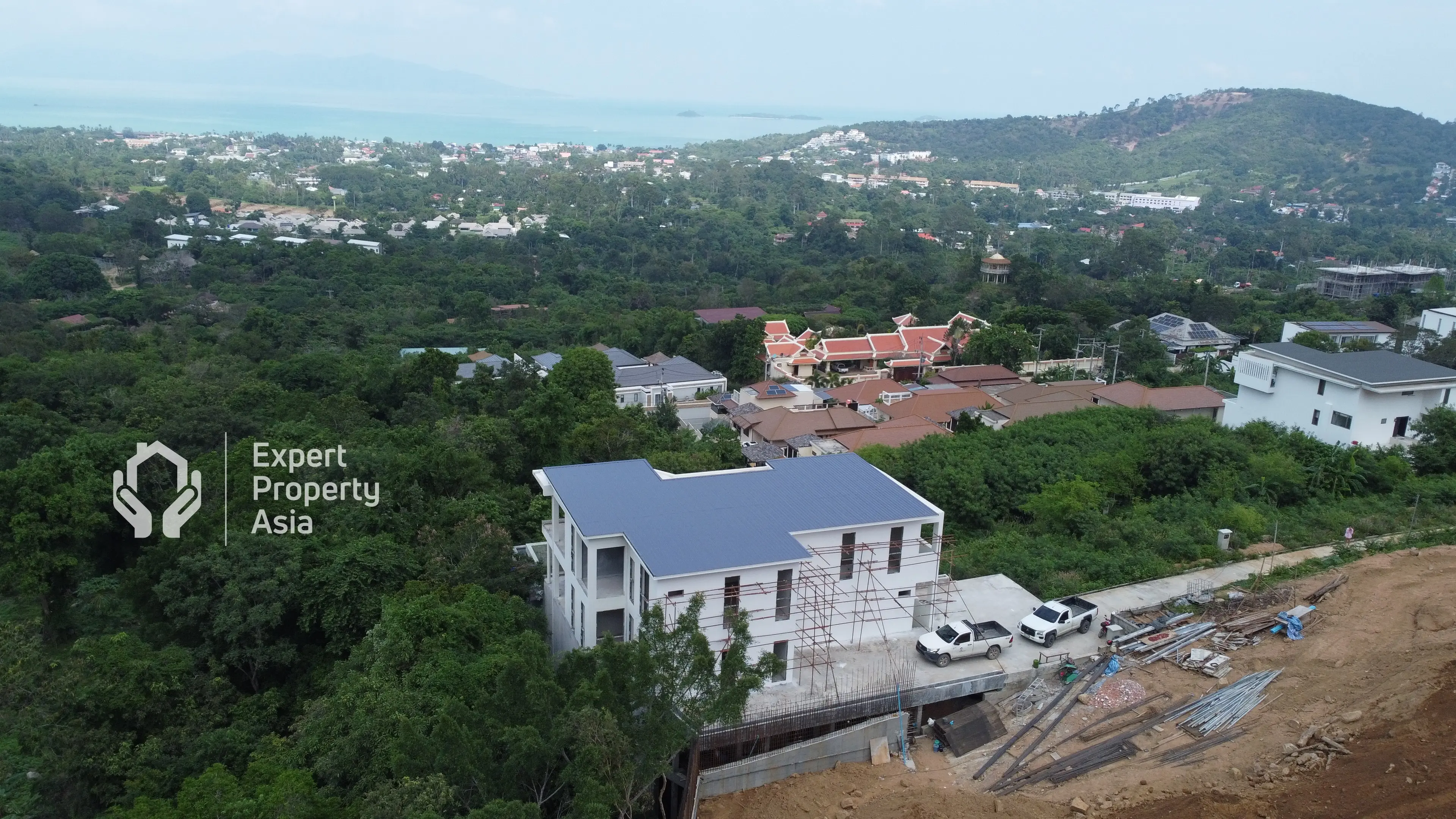 5 Bedrooms Sea View Villa in Bophut Koh Samui " Freehold"