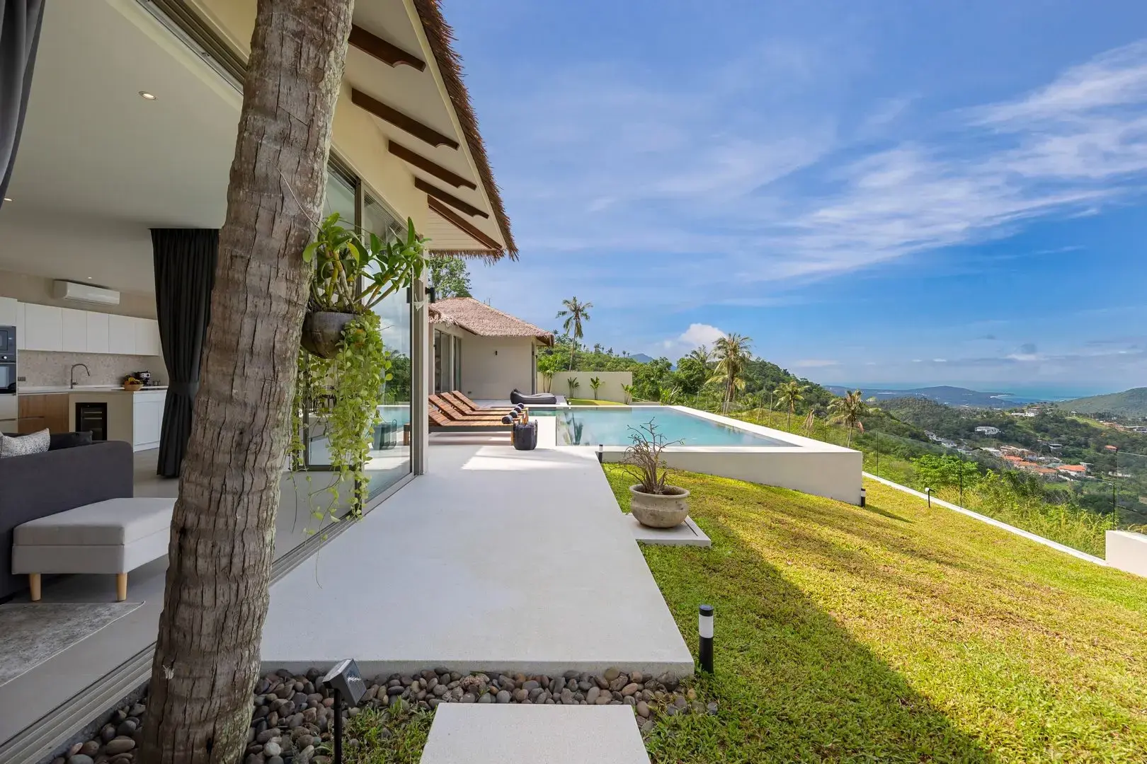 Villa en colline de 4 chambres à Bophut Koh Samui "Propriété à titre libre"