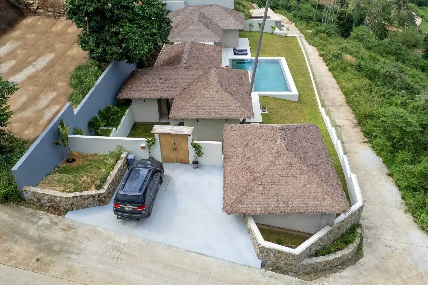 Villa en colline de 4 chambres à Bophut Koh Samui "Propriété à titre libre"