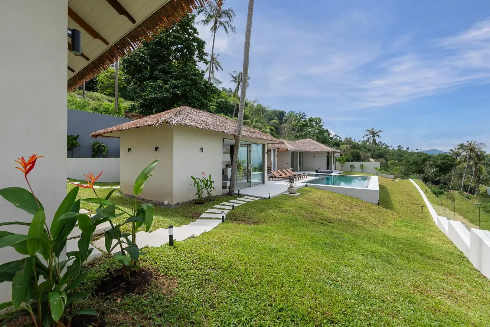 Villa en colline de 4 chambres à Bophut Koh Samui "Propriété à titre libre"