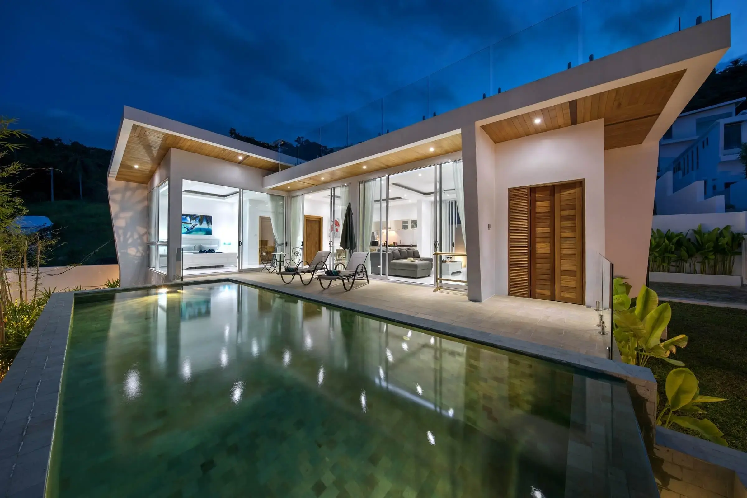 Villa avec 2 chambres et piscine à Chaweng Noi Koh Samui "Propriété à titre libre"