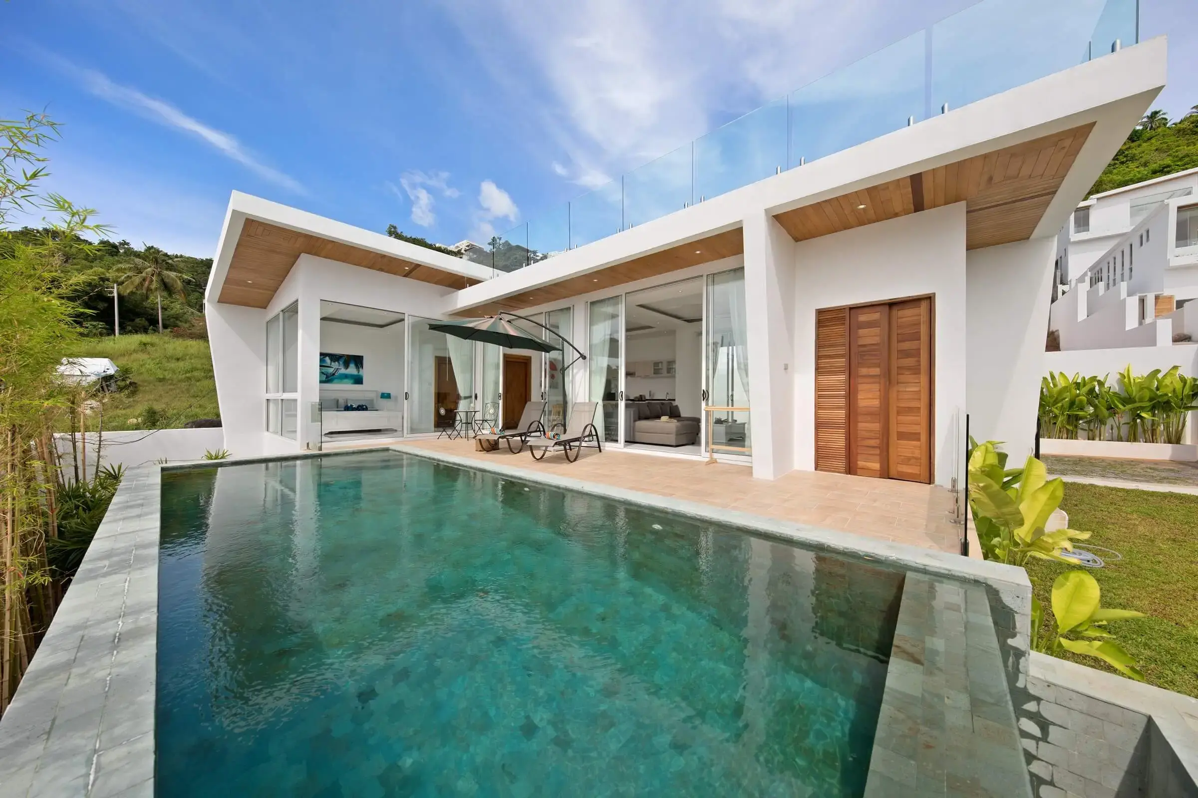 Villa avec 2 chambres et piscine à Chaweng Noi Koh Samui "Propriété à titre libre"