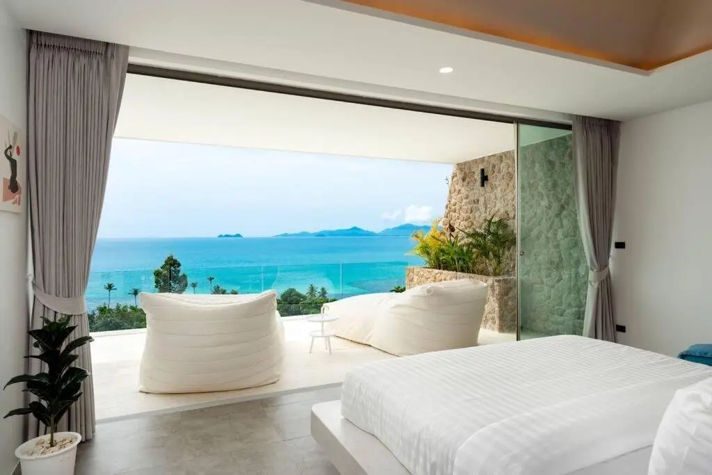 Villa de 4 chambres avec vue sur la mer à Bangpor Koh Samui "Propriété à vie"