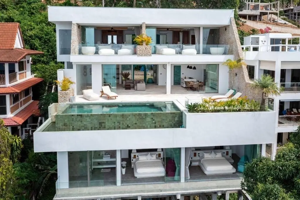 Villa de 4 chambres avec vue sur la mer à Bangpor Koh Samui "Propriété à vie"