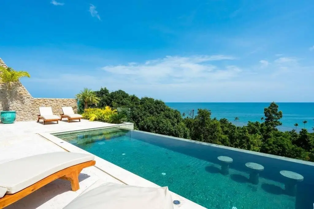 Villa de 4 chambres avec vue sur la mer à Bangpor Koh Samui "Propriété à vie"