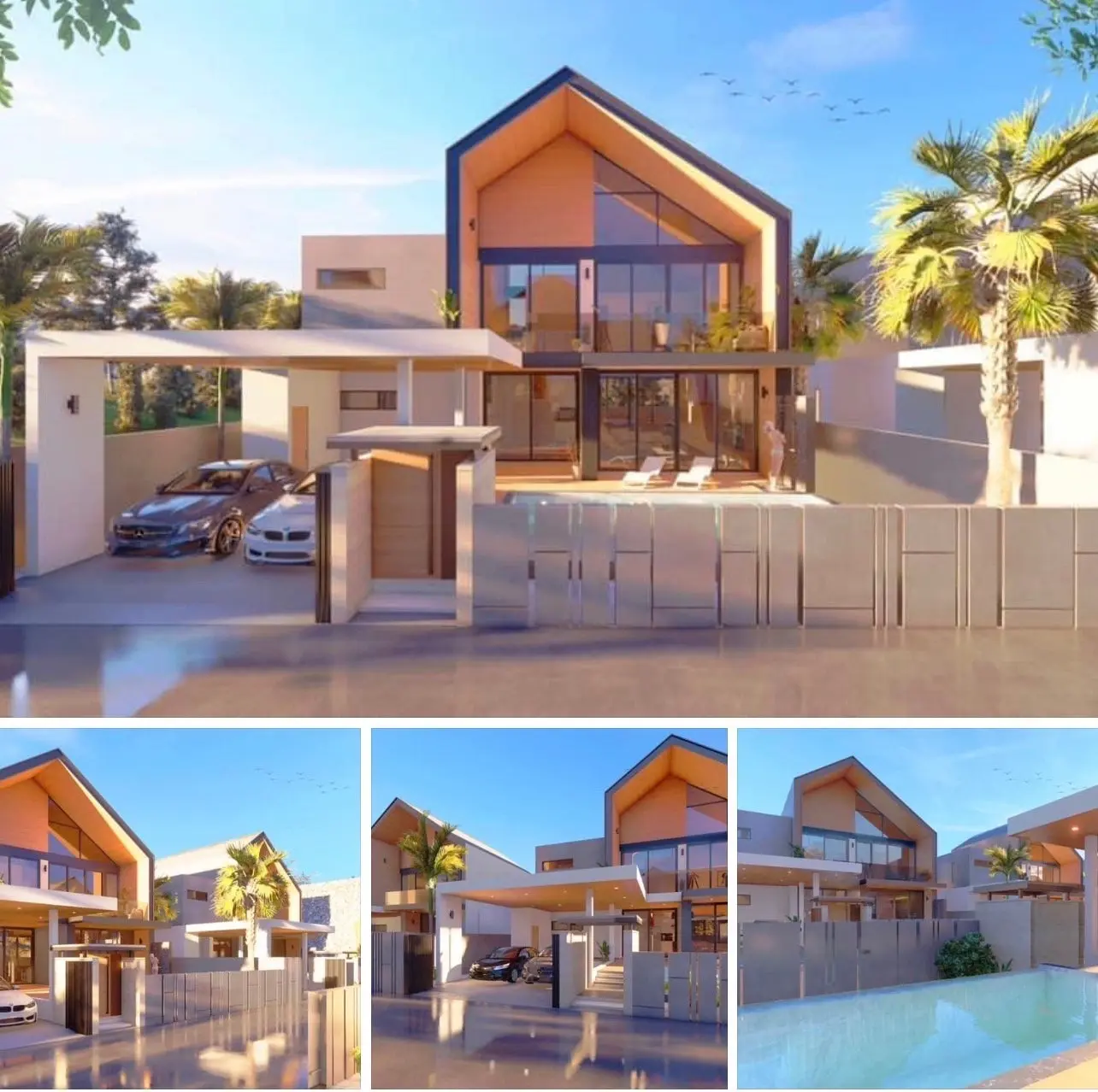 "Superbe villa avec piscine de 3 chambres sur 2 étages à Bo Phut - Prête à être décorée" "Droit de propriété"