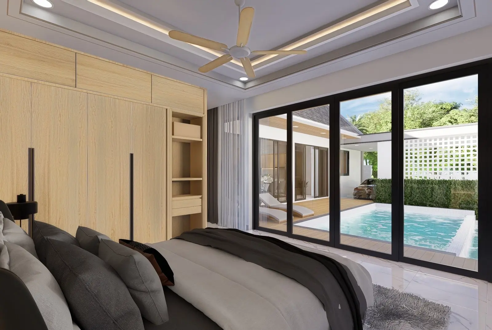 "Villas avec piscine exclusives de 3 chambres de plain-pied à Bo Phut - Idéal pour un mode de vie moderne et un investissement" "En pleine propriété"