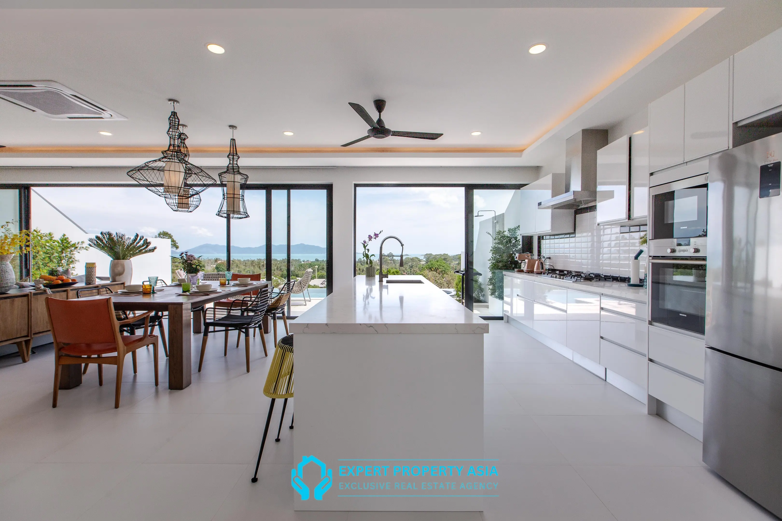 "Panoramic Sea View Villa with Solar Power & Strong Rental Income – Bophut Hills"