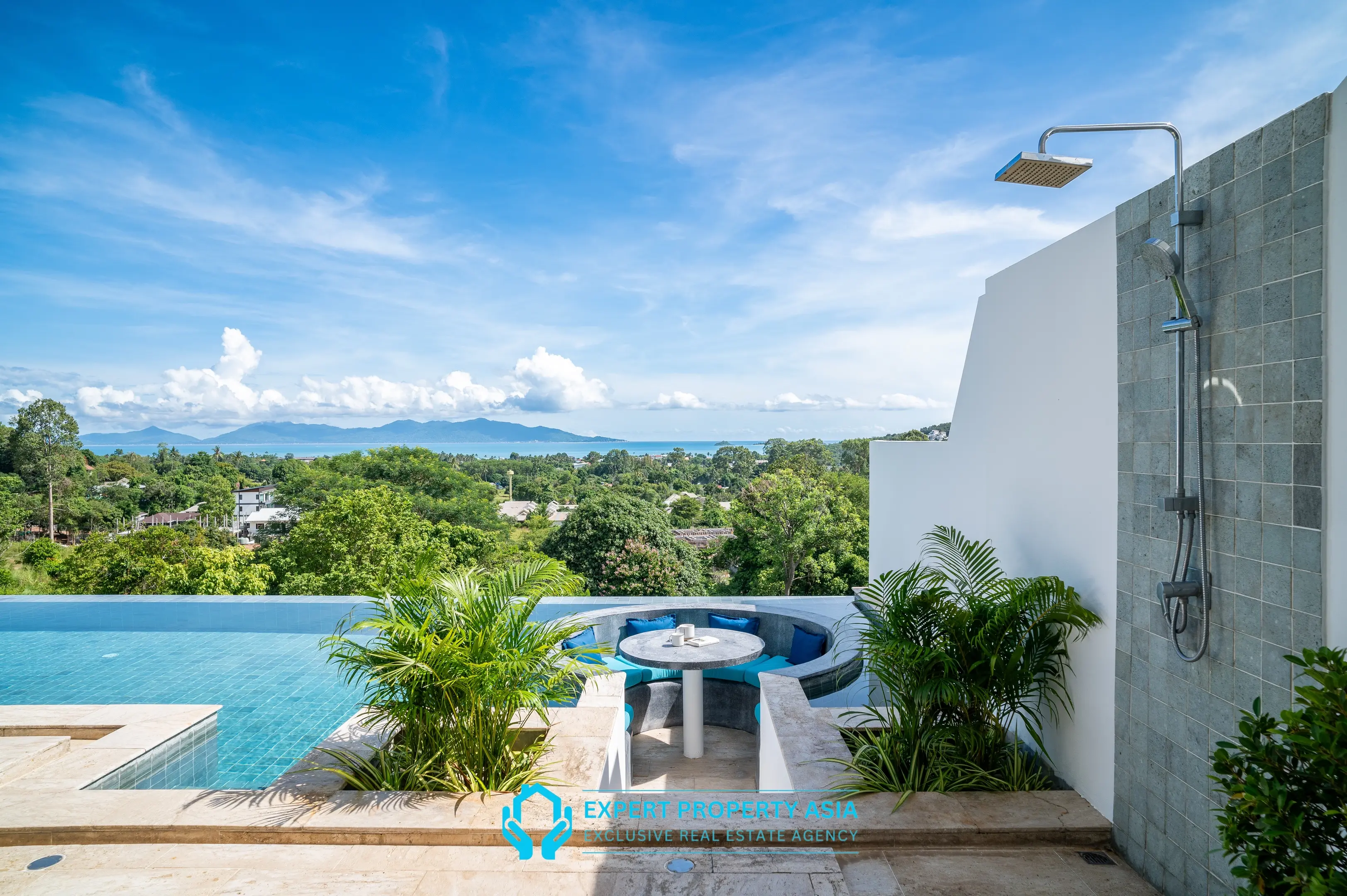 "Panoramic Sea View Villa with Solar Power & Strong Rental Income – Bophut Hills"