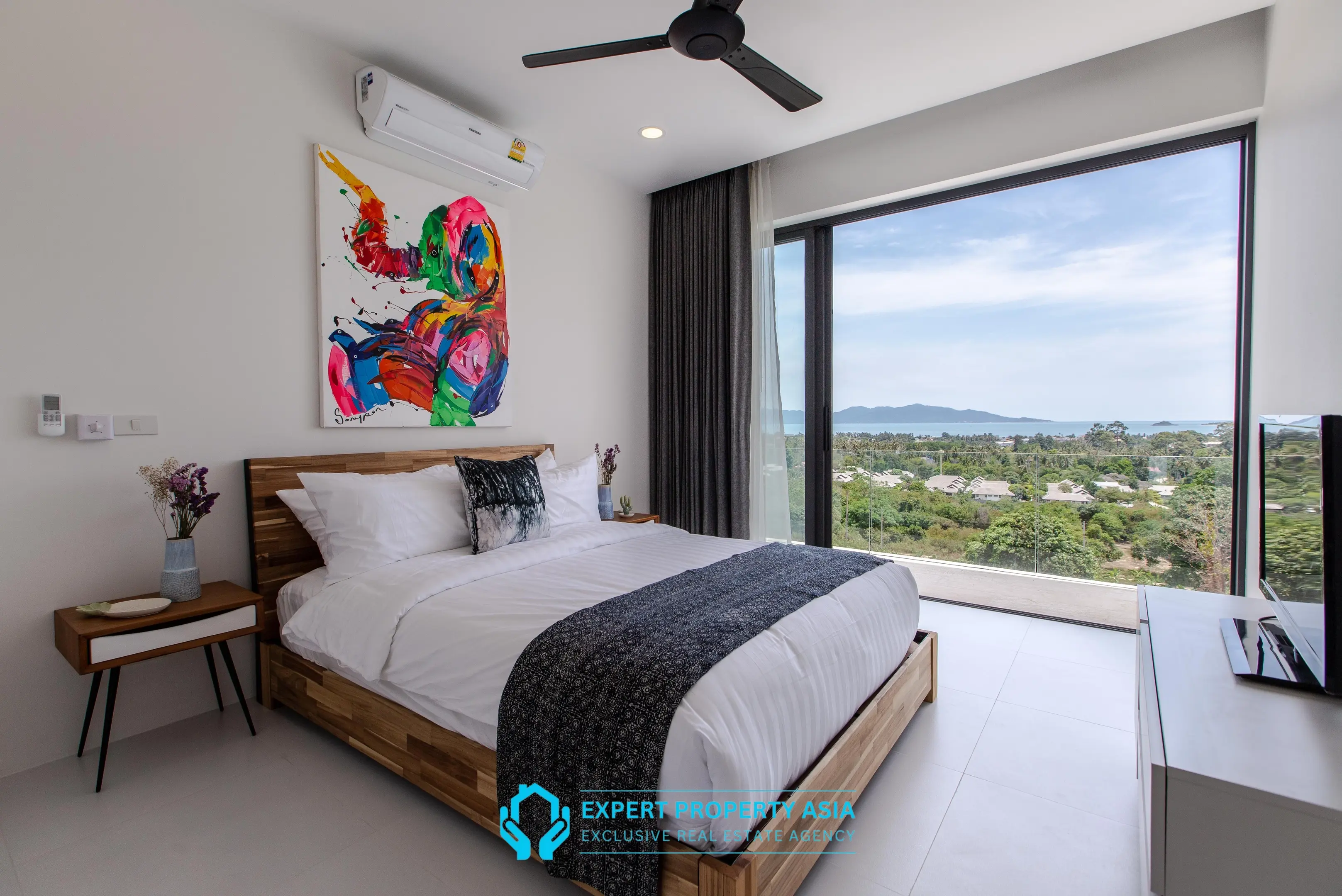 "Panoramic Sea View Villa with Solar Power & Strong Rental Income – Bophut Hills"