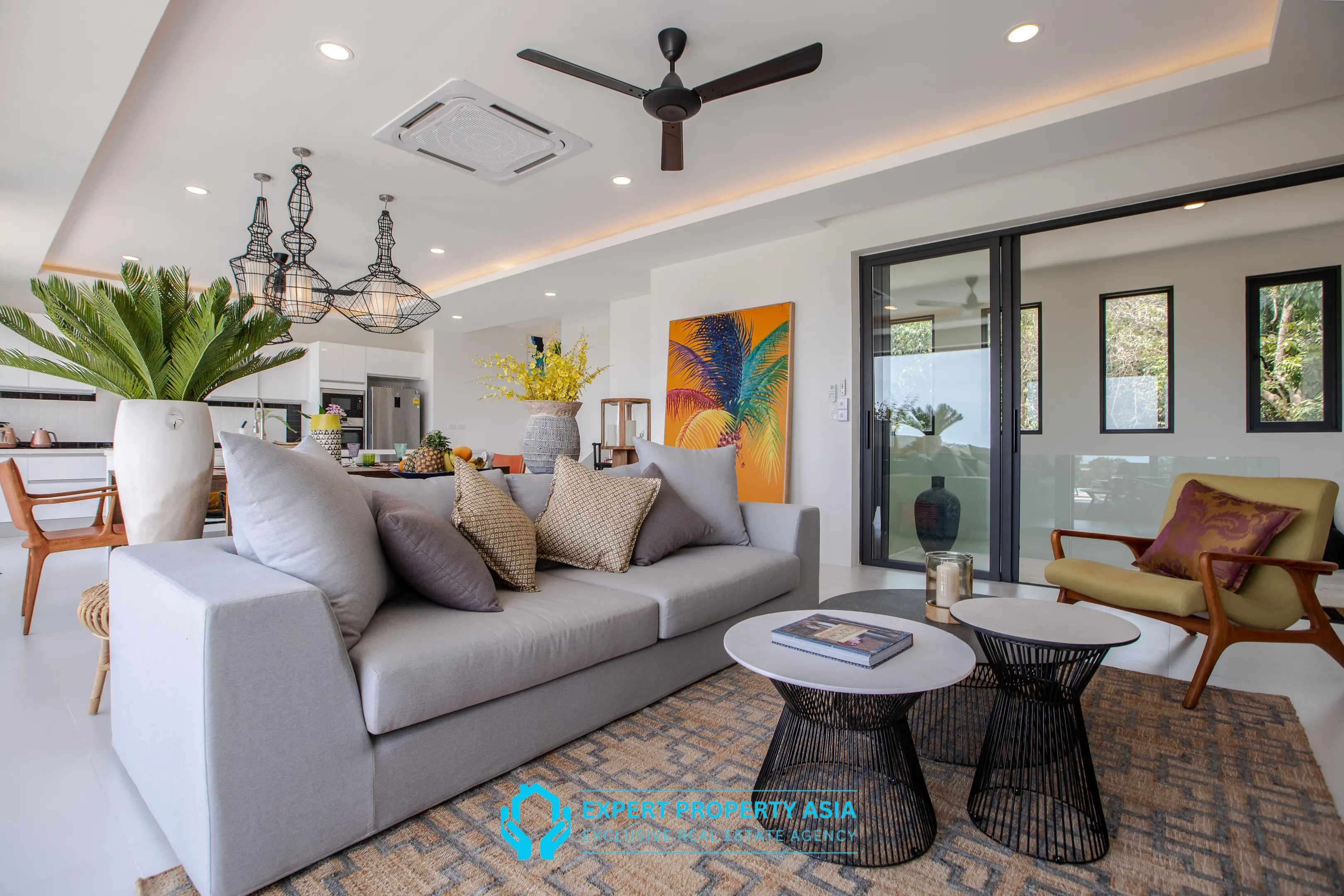 "Panoramic Sea View Villa with Solar Power & Strong Rental Income – Bophut Hills"