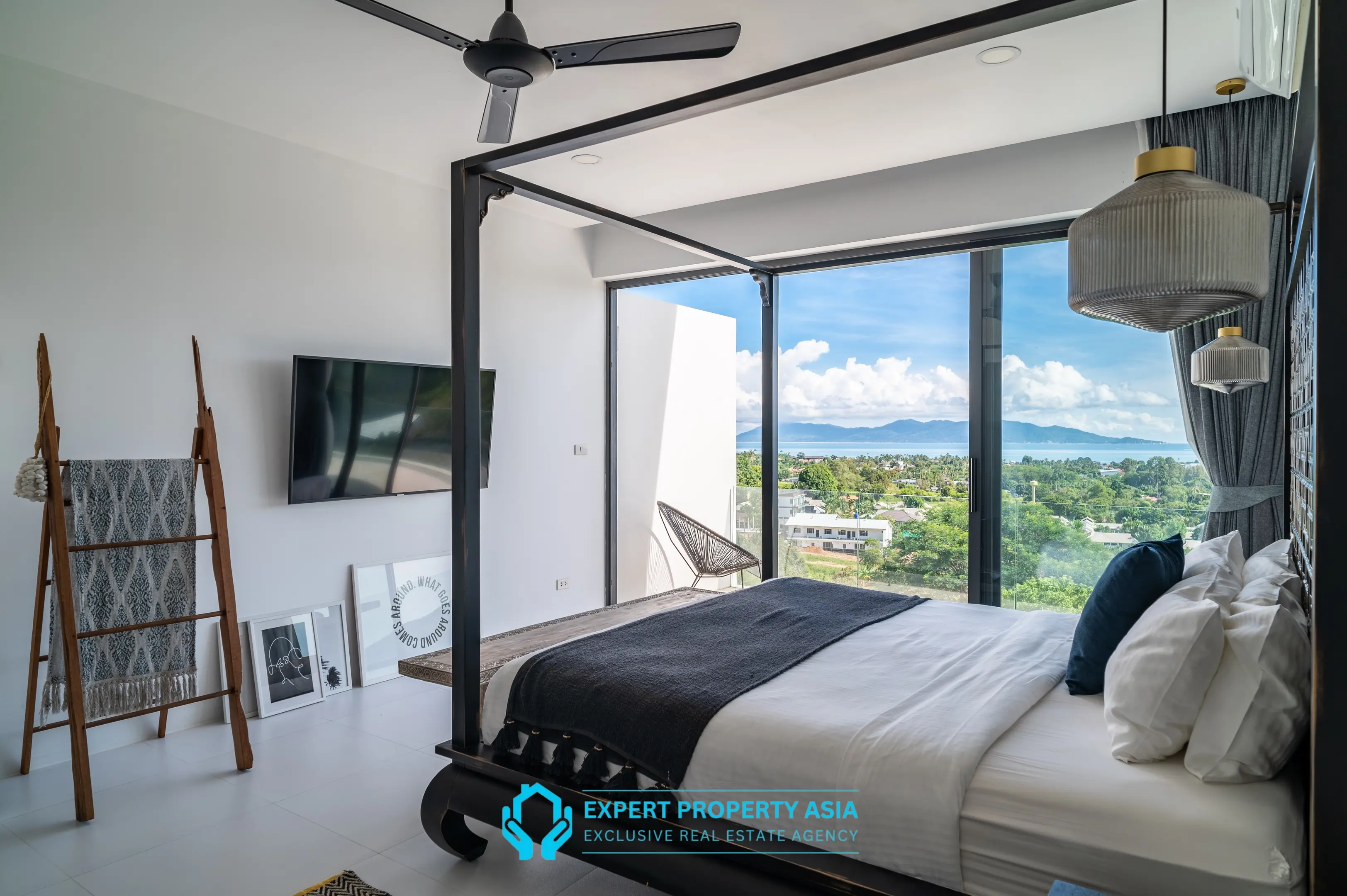 "Panoramic Sea View Villa with Solar Power & Strong Rental Income – Bophut Hills"