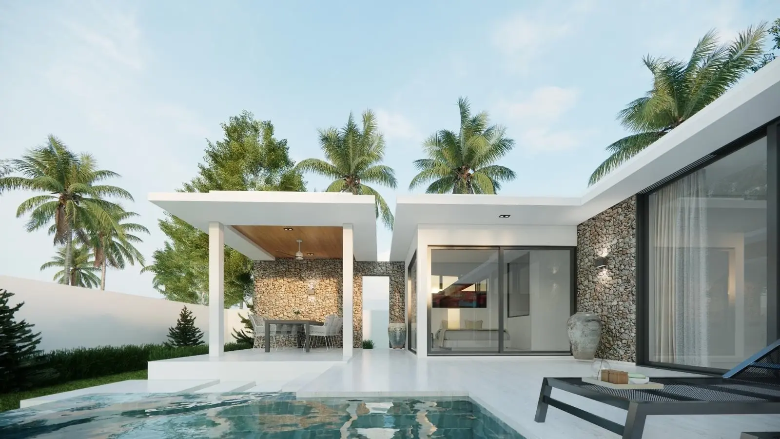 "Tropical Retreat: Elegant 3-Bedroom Villa in Bang Por, Just 100 Meters from the Beach!"