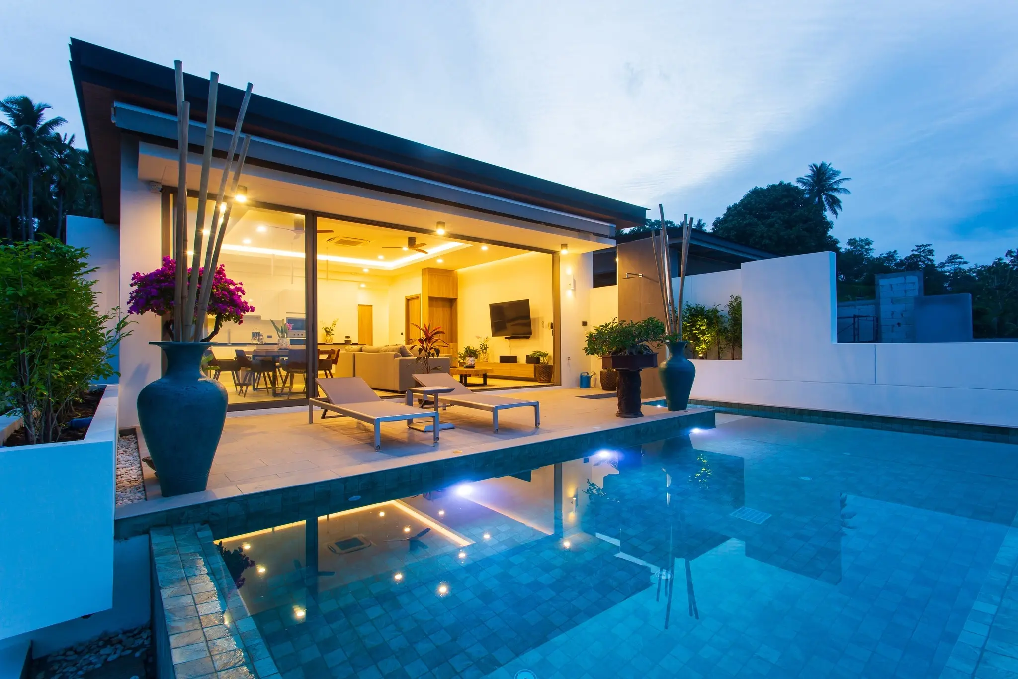 Villa de luxe avec vue sur mer à vendre près de la plage, Koh Samui