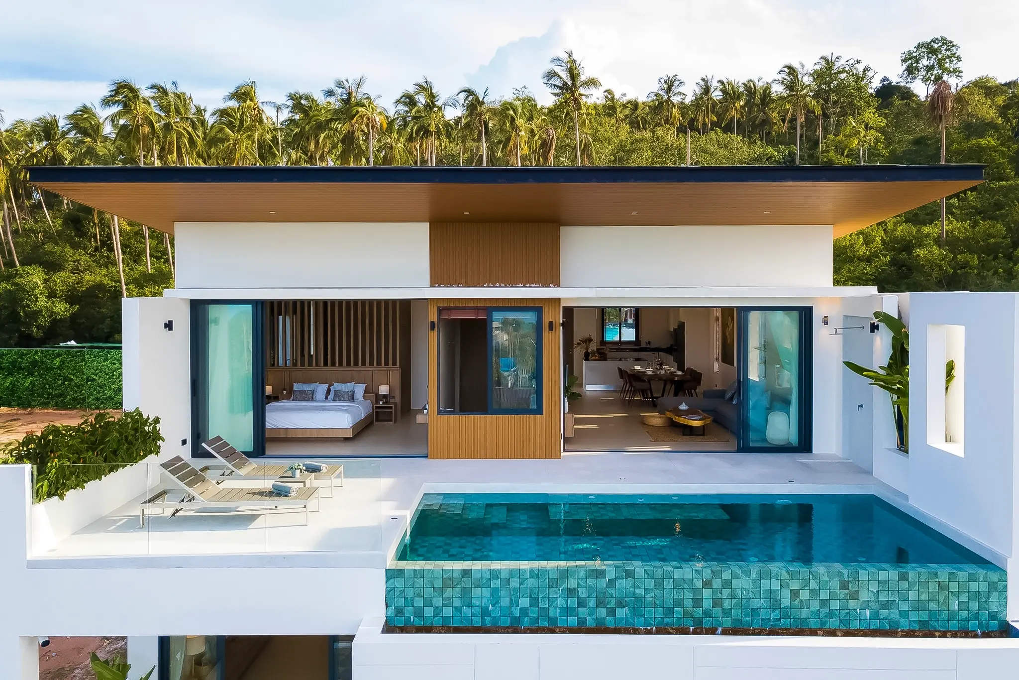 Villa de luxe avec vue sur mer à vendre près de la plage, Koh Samui