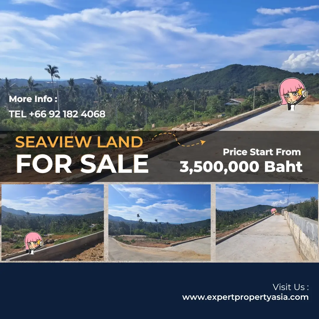 "Stunning Sea View Land in Maenam, Koh Samui – Unbeatable Price!"