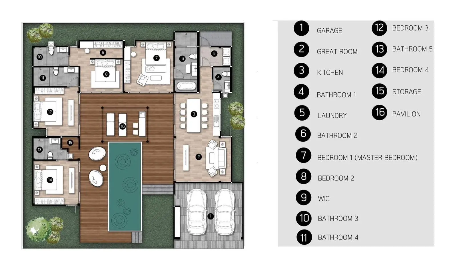 "Investissez à Maenam : Exquise villa de 4 chambres à quelques minutes de la plage"