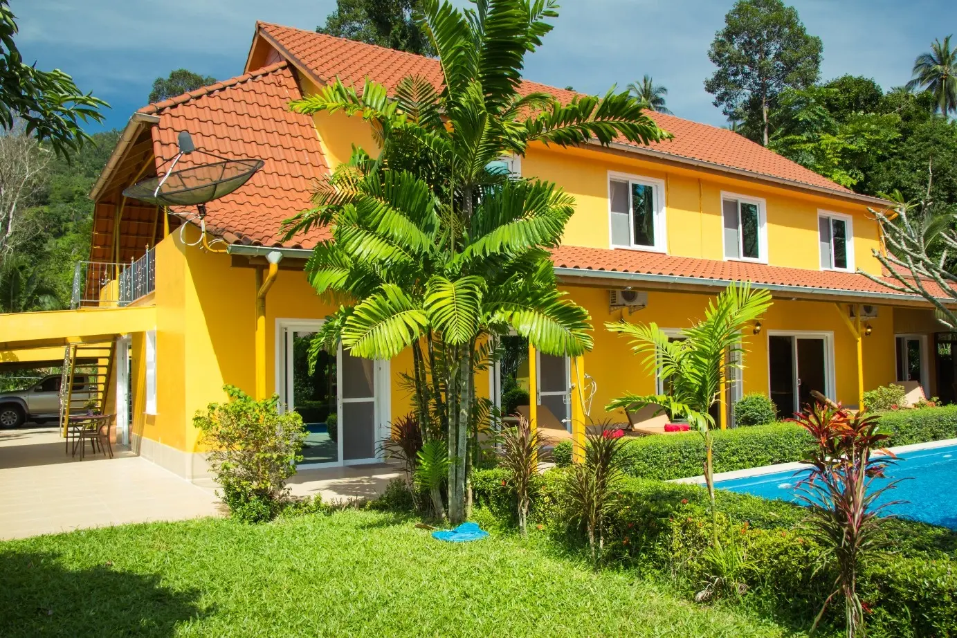 "Villa spacieuse de 5 chambres avec piscine et beau jardin à Nathon, Koh Samui"