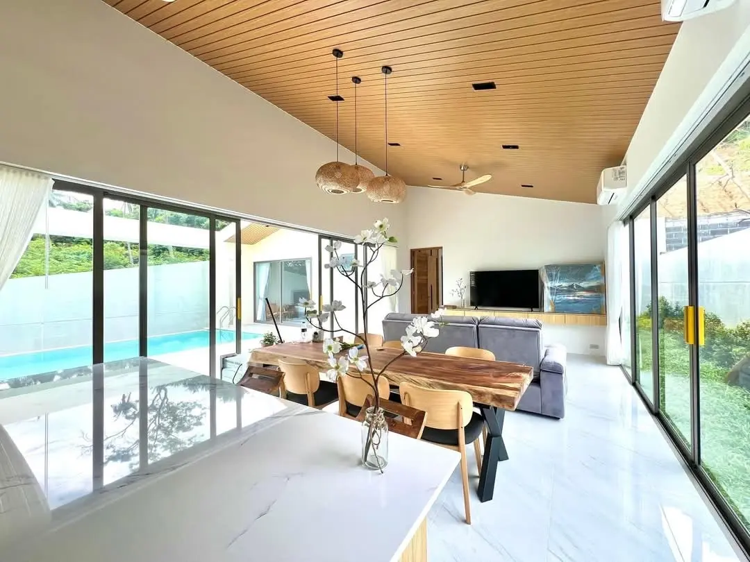 "Modern Luxury Villa with Private Pool and Breathtaking Mountain Views in Maenam"