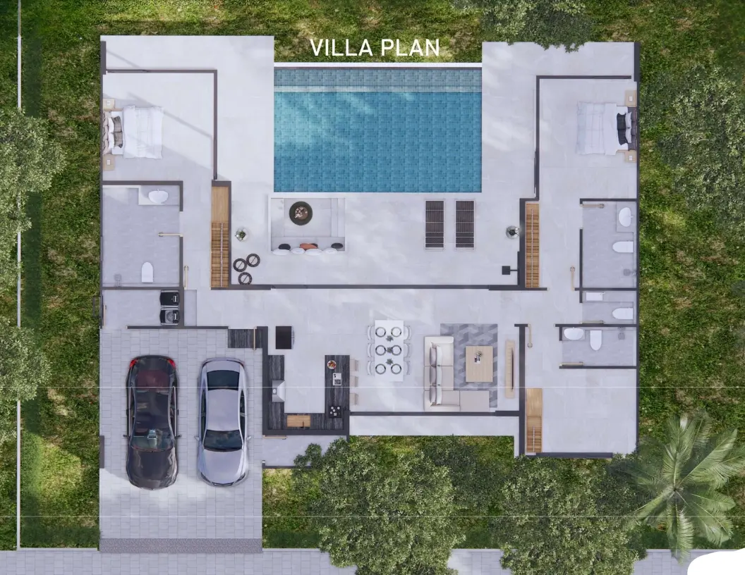 "Villas de piscine exclusives de 3 chambres à Lamai – Il en reste seulement 2 ! Propriété à 100 % !"