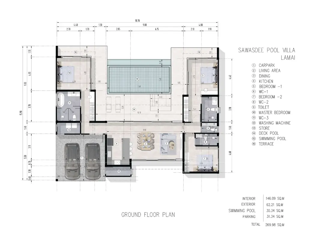 "Villas de piscine exclusives de 3 chambres à Lamai – Il en reste seulement 2 ! Propriété à 100 % !"