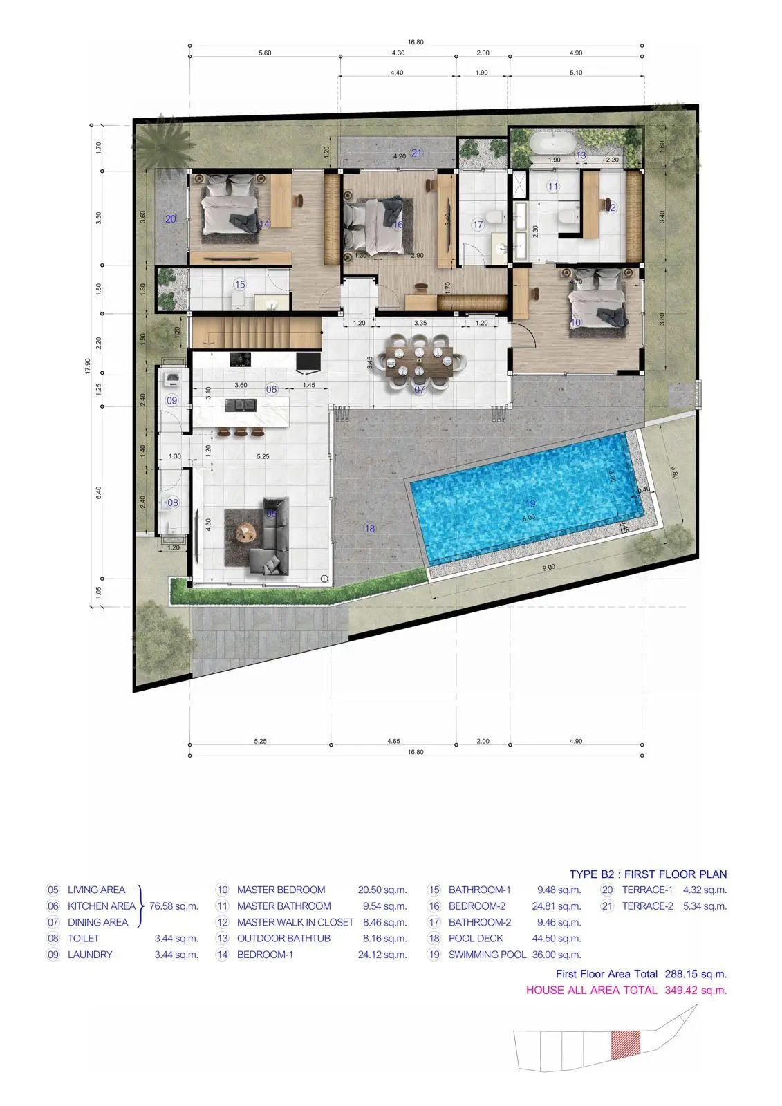 La sérénité vous attend : Exquise villa de 3 chambres avec piscine à Lamai, Koh Samui