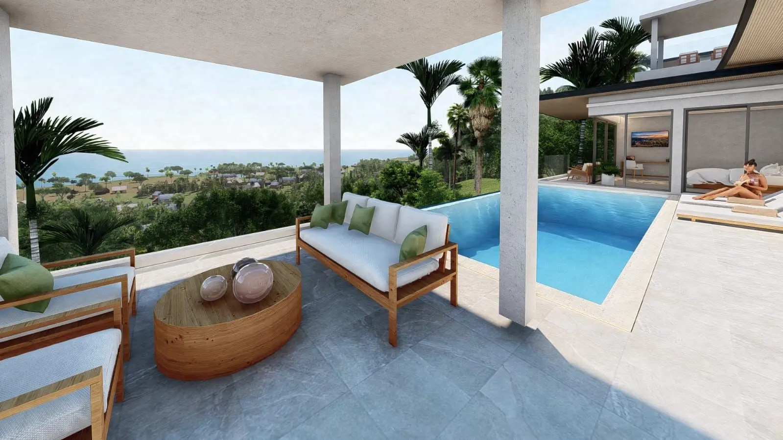 "Luxurious 4-Bedroom Villa with Stunning Sea Views in Chaweng – Freehold Opportunity!"