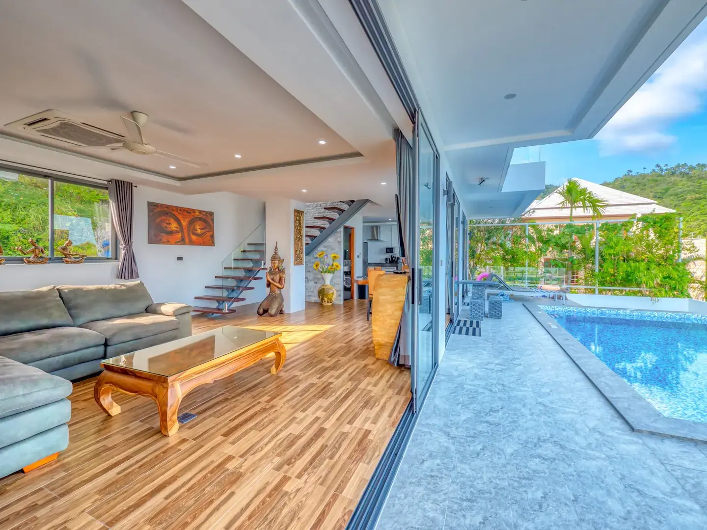 "Freehold Sea View Villas: Spacious Living in Lamai, Koh Samui"