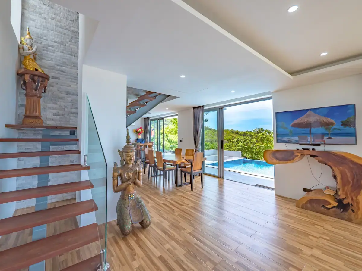 "Freehold Sea View Villas: Spacious Living in Lamai, Koh Samui"