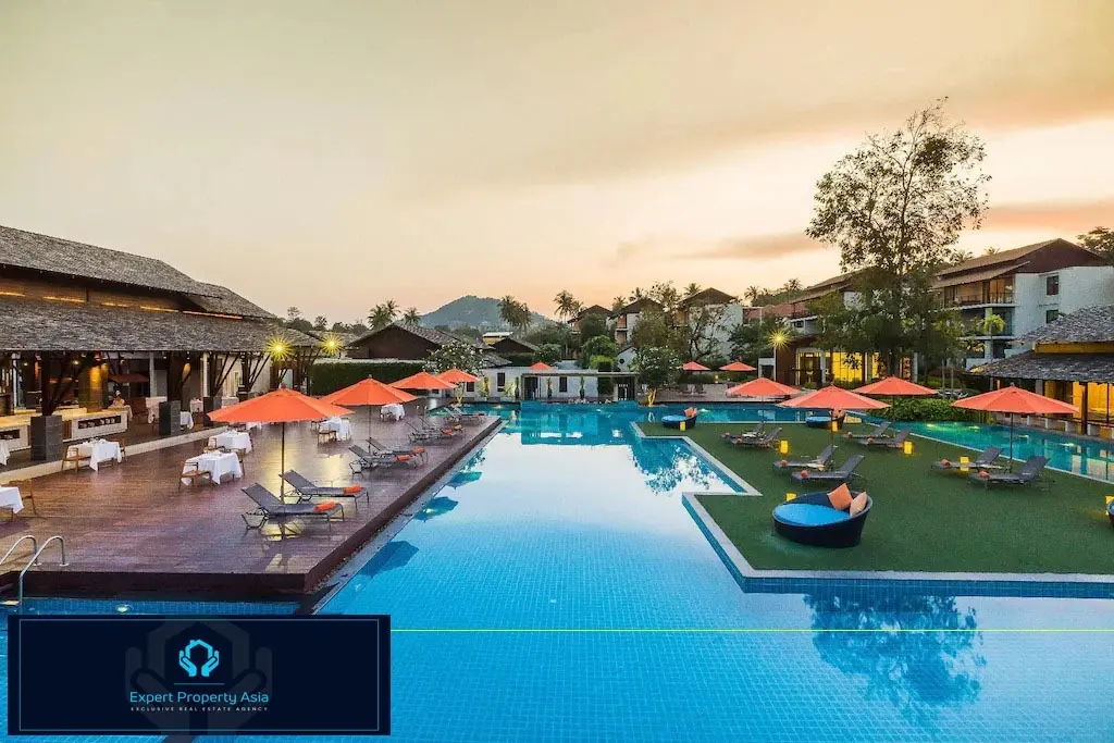 "Prime Investment Opportunity: 99-Bedroom Freehold Resort in Koh Samui's Choengmon"