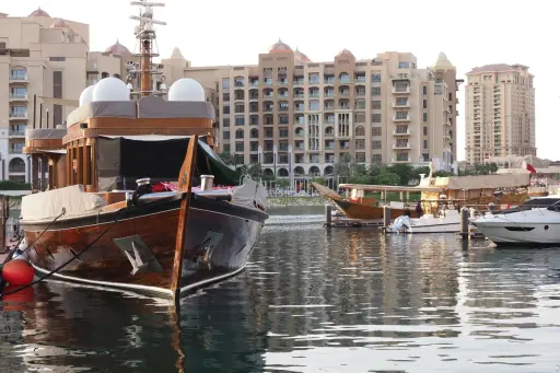 Waterfront buidling in Qatar