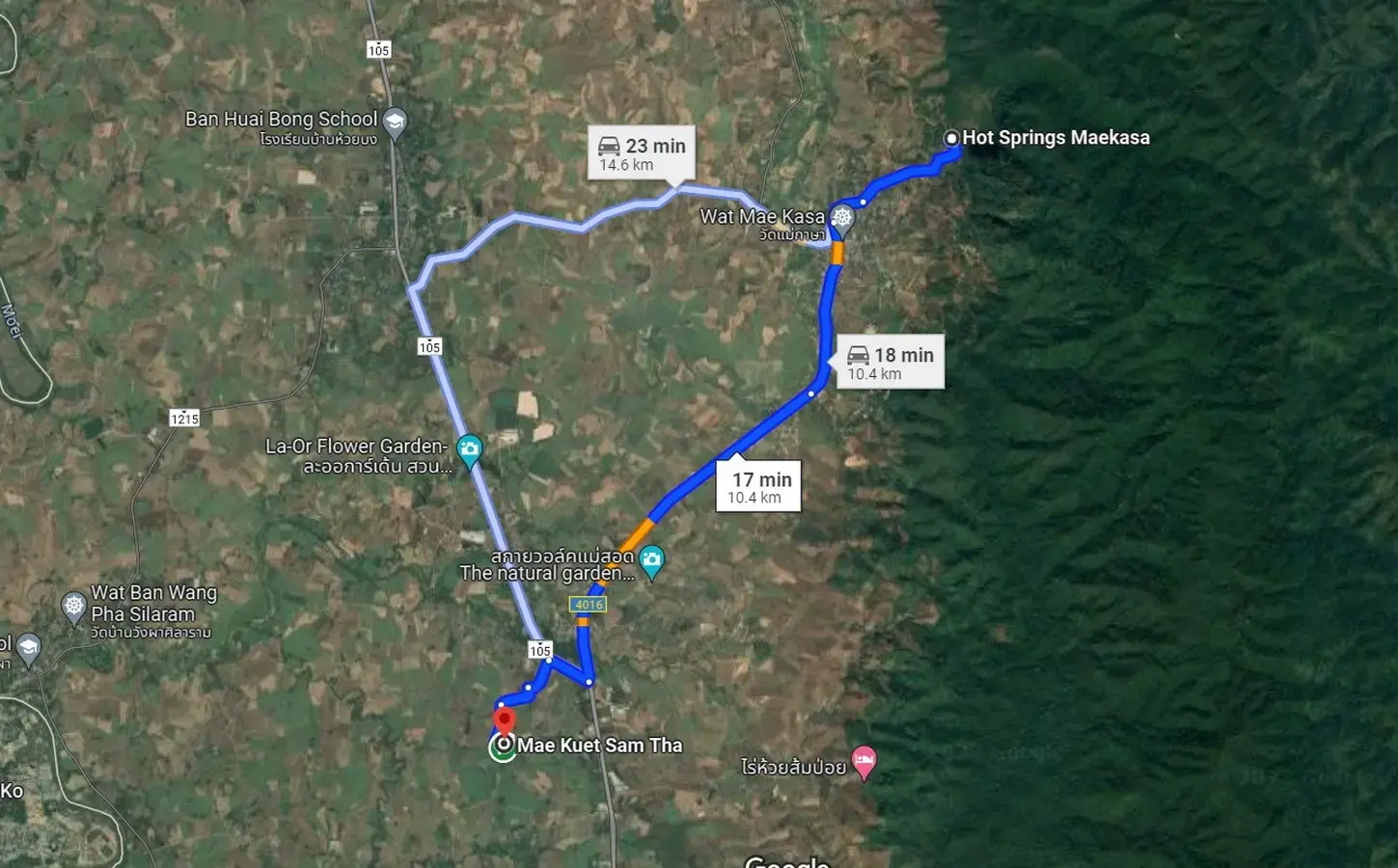 5+ Rai of Beautiful Land And Bungalow For Sale in Mae Kasa, Mae Sot, Tak, Thailand