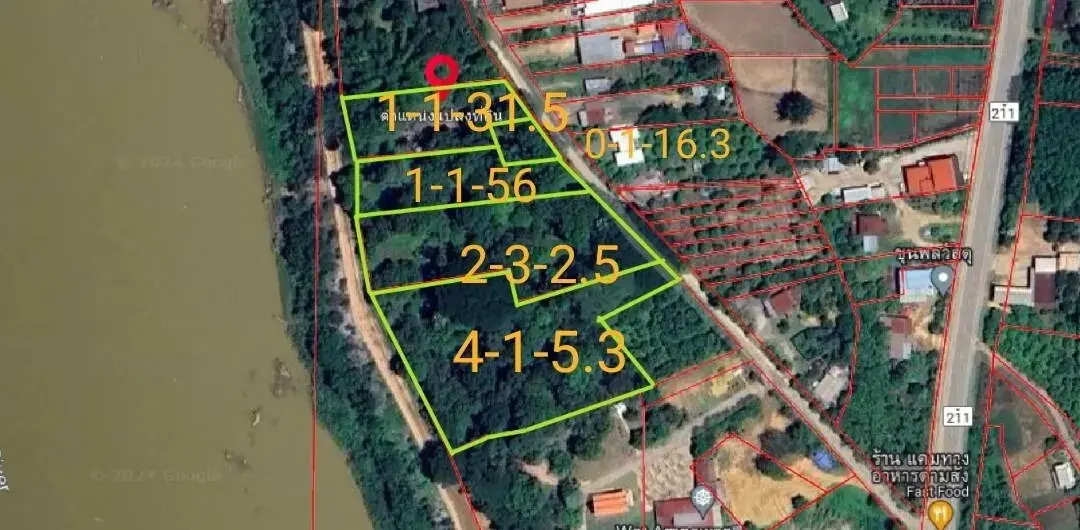 10 Rai Prime Resort Riverfront Land – For Sale in Chiang Khan, Loei, Thailand